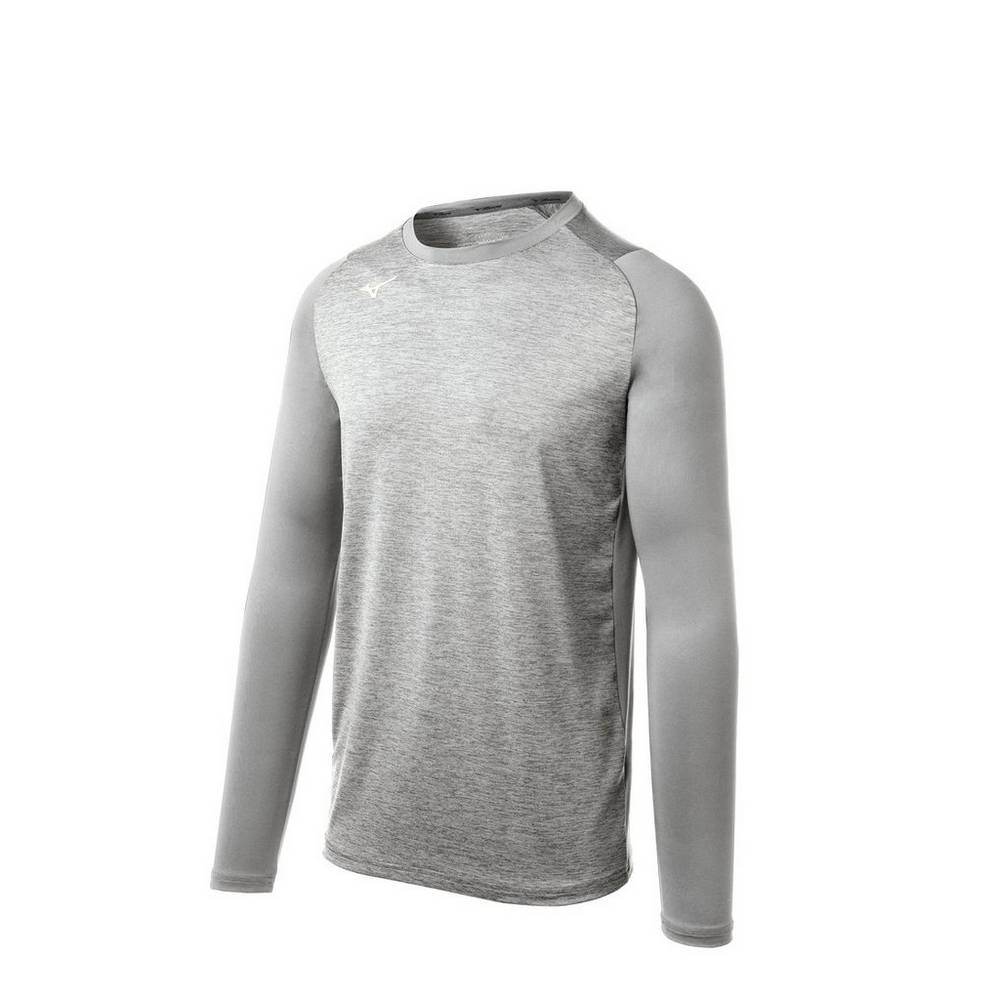 Base Layer Mizuno Alpha Stretch Sleeve - Homem - Cinzentas - QJSXM3690